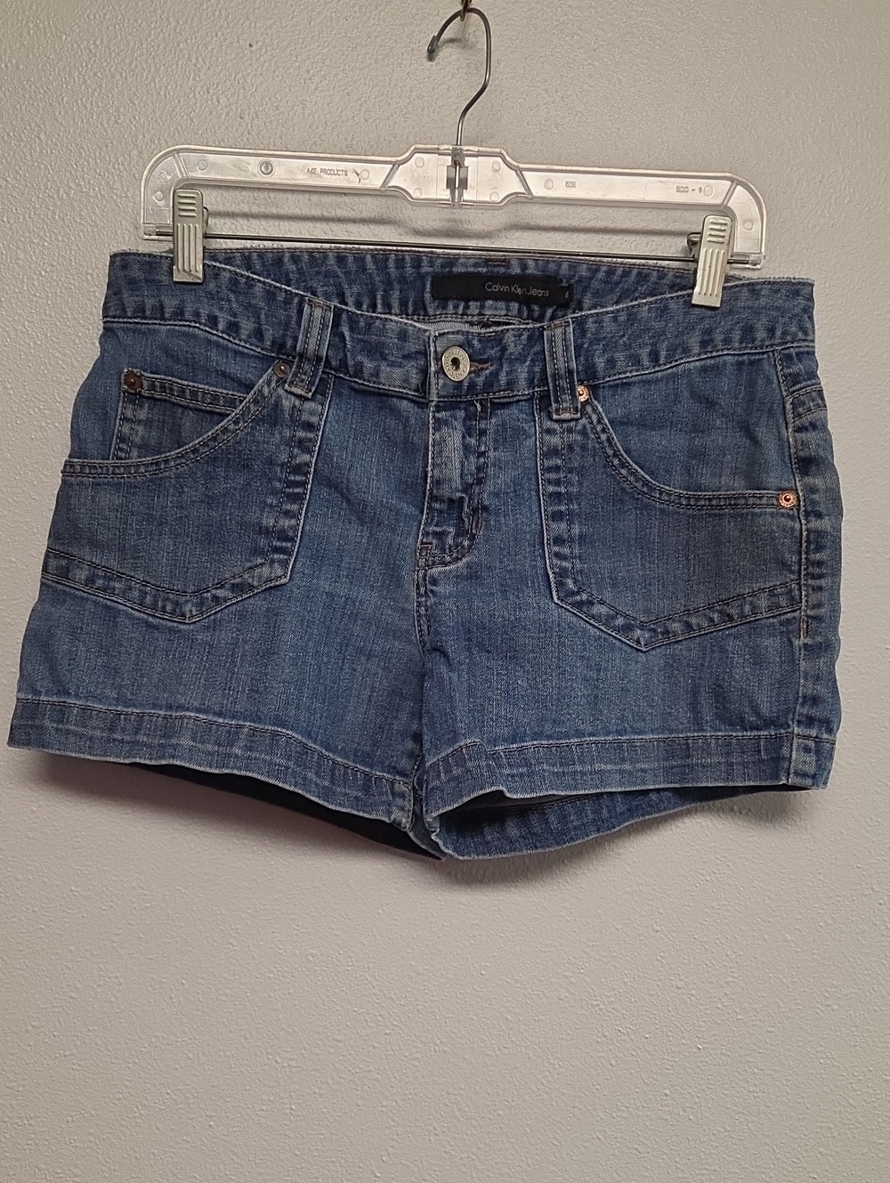 Calvin Klein Jeans Blue Denim Short Shorts